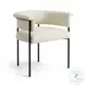 Taylor Cream Performance Vegan Leather Dining Chair