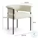 Taylor Cream Performance Vegan Leather Dining Chair