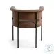 Taylor Saddle Brown Performance Vegan Leather Dining Chair