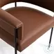 Taylor Saddle Brown Performance Vegan Leather Dining Chair