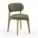Carnation Forest Green Performance Fabric Upholstered Dining Chair