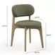 Carnation Forest Green Performance Fabric Upholstered Dining Chair