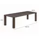 Akola Dark Brown 106" Rectangular Dining Table
