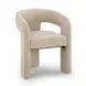 Malone Taupe Performance Fabric Upholstered Dining Chair