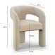 Malone Taupe Performance Fabric Upholstered Dining Chair