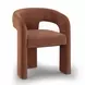 Malone Rust Red Performance Fabric Upholstered Dining Chair