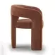 Malone Rust Red Performance Fabric Upholstered Dining Chair
