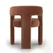 Malone Rust Red Performance Fabric Upholstered Dining Chair