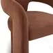 Malone Rust Red Performance Fabric Upholstered Dining Chair