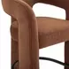 Malone Rust Red Performance Fabric Upholstered Counter Height Stool