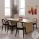 Chelsea Natural Oak Wood 79" Rectangular Dining Table