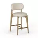 Carnation Cream Upholstered Counter Height Stool