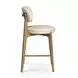 Carnation Cream Upholstered Counter Height Stool