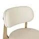Carnation Cream Upholstered Counter Height Stool