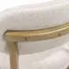 Carnation Cream Performance Fabric Upholstered Counter Height Stool