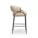 Tatum Taupe Upholstered Counter Height Stool