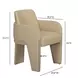Leo Taupe Upholstered Dining Chair