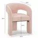 Malone Blush Performance Fabric Upholstered Dining Chair
