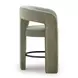 Malone Green Performance Fabric Upholstered Counter Height Stool