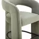Malone Green Performance Fabric Upholstered Counter Height Stool