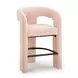 Malone Blush Performance Fabric Upholstered Counter Height Stool