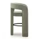 Malone Green Performance Fabric Upholstered Bar Stool