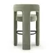 Malone Green Performance Fabric Upholstered Bar Stool