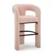 Malone Blush Performance Fabric Upholstered Bar Stool