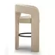 Malone Taupe Performance Fabric Upholstered Bar Stool