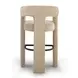 Malone Taupe Performance Fabric Upholstered Bar Stool