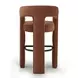 Malone Rust Red Performance Fabric Upholstered Bar Stool