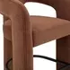 Malone Rust Red Performance Fabric Upholstered Bar Stool