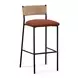Celine Maroon Performance Fabric Upholstered Bar Stool