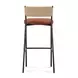 Celine Maroon Performance Fabric Upholstered Bar Stool