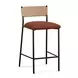 Celine Maroon Performance Fabric Upholstered Counter Height Stool