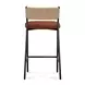 Celine Maroon Performance Fabric Upholstered Counter Height Stool