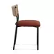 Celine Maroon Performance Fabric Upholstered Dining Chair Set of 2