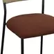 Celine Maroon Performance Fabric Upholstered Dining Chair Set of 2