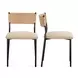 Celine Tan Performance Fabric Upholstered Dining Chair Set of 2