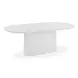 Nara Pure White Oval Outdoor Concrete Dining Room Set