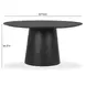 Sahara Black 60" Round Dining Table