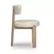 Odessa Cream Vegan Upholstered Leather Dining Chair