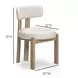 Odessa Cream Performance Fabric Upholstered Dining Chair