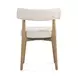 Nikita Cream Performance Fabric Upholstered Dining Chair