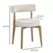 Nikita Cream Performance Fabric Upholstered Dining Chair