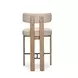 Odessa Taupe Upholstered Counter Height Stool
