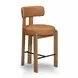 Odessa Brown Upholstered Counter Height Stool