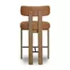 Odessa Brown Upholstered Counter Height Stool