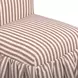 Gertrude Brown and White Performance Fabric Upholstered Dining Chair