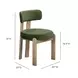 Odessa Green Performance Fabric Upholstered Dining Chair